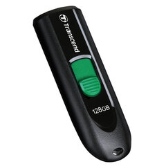 Флеш-диск 128 GB TRANSCEND JetFlash 790C, разъем USB Type-С, черный/<wbr/>зеленый, TS128GJF790C