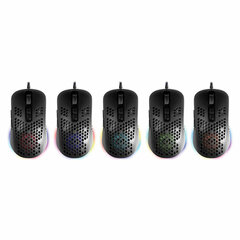Мышь проводная игровая DEFENDER Shepard GM-620L, USB, 6 кнопок + 1 колесо-кнопка, оптическая, чёрная