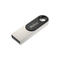 Флеш-диск 16 GB NETAC U278, USB 2.0, металлический корпус, серебристый/<wbr/>черный, NT03U278N-016G-20PN