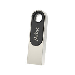 Флеш-диск 16 GB NETAC U278, USB 2.0, металлический корпус, серебристый/<wbr/>черный, NT03U278N-016G-20PN