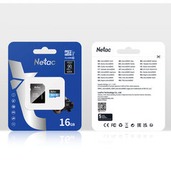Карта памяти microSDHC 16 ГБ NETAC P500 Standard, UHS-I U1,80 Мб/<wbr/>с (class 10), адаптер, NT02P500STN-016G-R