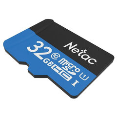 Карта памяти microSDHC 32 ГБ NETAC P500 Standard, UHS-I U1, 80 Мб/<wbr/>с (class 10), адаптер, NT02P500STN-032G-R