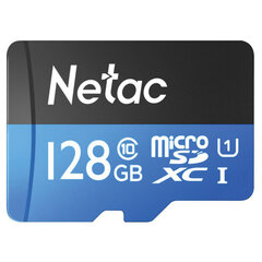 Карта памяти microSDXC 128 ГБ NETAC P500 Standard, UHS-I U1, 90 Мб/<wbr/>с (class 10), адаптер, NT02P500STN-128G-R