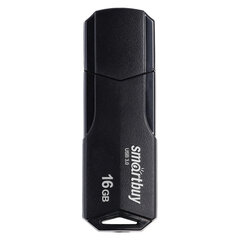 Флеш-диск 16 GB SMARTBUY Clue USB 2.0, черный, SB16GBCLU-K