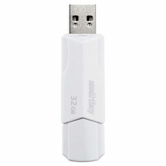 Флеш-диск 32 GB SMARTBUY Clue, USB 2.0, белый, SB32GBCLU-W