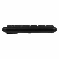 Набор проводной SONNEN KB-S110, USB, клавиатура 113 клавиш, мышь 3 кнопки, 1000 dpi, черный/<wbr/>серебристый, 513854