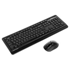 Набор беспроводной A4TECH Fstyler FG1010, USB, 104 клавиши, мышь 4 кнопки + 1 кнопка-колесо, черная, 1147570