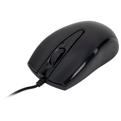 Мышь проводная БЕСШУМНАЯ USB, 1200 dpi, 2 кнопки + колесо-кнопка, оптическая, SONNEN K520, черная, 513944