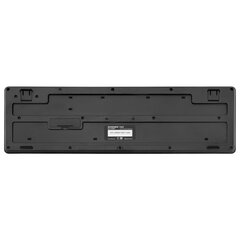 Клавиатура беспроводная бесшумная, USB, 104 клавиши, SONNEN 1065, черная, 513951