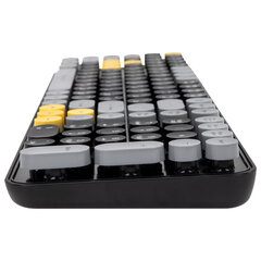 Клавиатура беспроводная USB, 105 клавиш, SONNEN K303BY, черная / серая / желтая, 513952