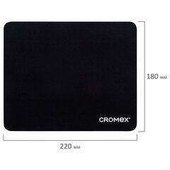 Коврик для мыши CROMEX (КРОМЕКС) &laquo;SLIM&raquo;, резина + ткань, 220&times;180&times;2 мм, 513954