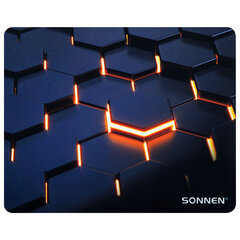 Коврик для мыши SONNEN &laquo;HOT CELLS&raquo; резина + ткань, 250&times;200&times;2 мм, 513955