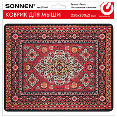 Коврик для мыши SONNEN &laquo;USSR&raquo; резина + ткань, 250&times;200&times;2 мм, 513962
