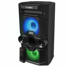 Колонка портативная SVEN PS-655, 50 Вт, TWS, Bluetooth, FM, USB, microSD, LED-дисплей, пульт, черная