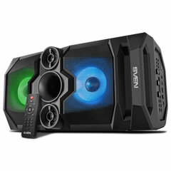 Колонка портативная SVEN PS-655, 50 Вт, TWS, Bluetooth, FM, USB, microSD, LED-дисплей, пульт, черная