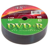Диск DVD+R (плюс) VS, 4,7 Гб, 16x, Bulk (термоусадка без шпиля), КОМПЛЕКТ 25 шт., VSDVD