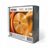 Диск DVD+R (плюс) MIREX, 4,7 ГБ, 16x, Slim Case, КОМПЛЕКТ 5 шт., UL130013A1F