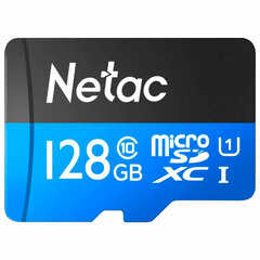 Карта памяти microSDXC 128 ГБ, NETAC P500 Standard, UHS-I U3, 128 Мб/<wbr/>с, (class 10), NT02P500PRO-128G-S