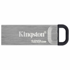 Флеш-диск 128 GB KINGSTON DataTraveler Kyson, разъем USB 3.2, серебряный, DTKN/<wbr/>128GB