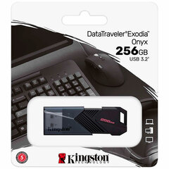 Флеш-диск 256 GB KINGSTON DataTraveler Exodia Onyx, разъем USB 3.2, черный, DTXON/<wbr/>256GB
