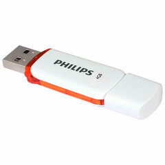 Флеш-диск 4 GB PHILIPS SNOW, разъем USB 2.0, оранжевый, FM04FD70B/<wbr/>97
