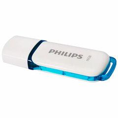 Флеш-диск 16 GB PHILIPS SNOW, разъем USB 2.0, синий, FM16FD70B/<wbr/>97