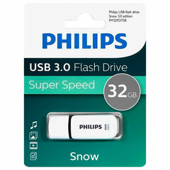Флеш-диск 32 GB PHILIPS SNOW, разъем USB 3.0, черный, FM32FD75B/<wbr/>97