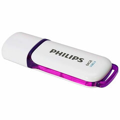 Флеш-диск 64 GB PHILIPS SNOW, разъем USB 3.0, фиолетовый, FM64FD75B/<wbr/>97