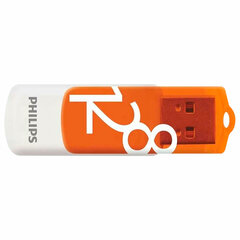 Флеш-диск 128 GB PHILIPS VIVID, разъем USB 2.0, желтый, FM12FD05B/<wbr/>97