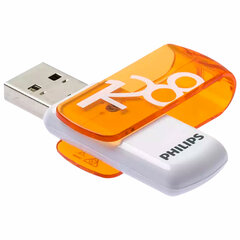 Флеш-диск 128 GB PHILIPS VIVID, разъем USB 2.0, желтый, FM12FD05B/<wbr/>97