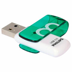 Флеш-диск 8 GB PHILIPS VIVID, разъем USB 3.0, зеленый, FM08FD00B/<wbr/>97
