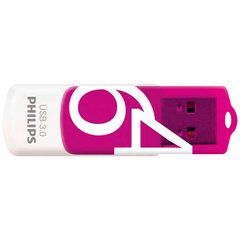 Флеш-диск 64 GB PHILIPS VIVID, разъем USB 3.0, фиолетовый, FM64FD00B/<wbr/>97