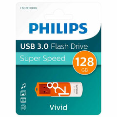 Флеш-диск 128 GB PHILIPS VIVID, разъем USB 3.0, желтый, FM12FD00B/<wbr/>97