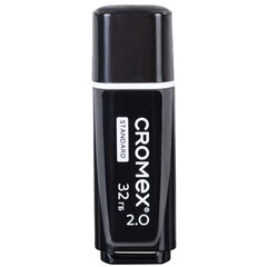 Флеш-диск 32 GB, CROMEX (КРОМЕКС) Standard USB 2.0, черный, 514159