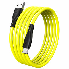 Кабель S21 USB – Type-C, 1 м, 3 А, SMARTBUY, для зарядки и передачи данных, желтый, 93409