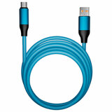 Кабель BOLD USB – Type-C, 1 м, 3 А, SMARTBUY, для быстрой зарядки и передачи данных, толстый, синий, 18126