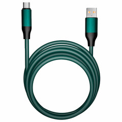 Кабель BOLD USB – Type-C, 1 м, 3 А, SMARTBUY, для быстрой зарядки и передачи данных, толстый, мятный, 18119