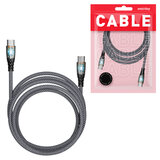Кабель Type-C - Type-C, 1 м, 3 А, SMARTBUY, для быстрой зарядки и передачи данных, черный