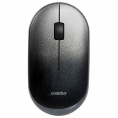Мышь беспроводная бесшумная SMARTBUY 266AG-K, USB, 2 кнопки + 1 колесо, оптическая, черная
