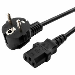 Кабель питания 1,8 м, CABLEXPERT, Schuko-C13, 3&times;0,5 мм2, 6 A, с заземлением, черный, PC-186