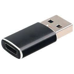 Переходник USB 3.1 AM/<wbr/>Type-C (F), CABLEXPERT 5 Гбит/<wbr/>с, QC3.0, металлический корпус, Pro, черный