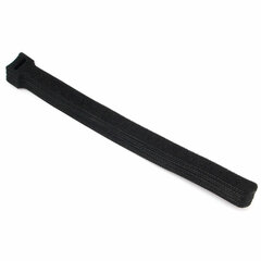 Хомуты-липучки 200&times;11 мм на основе ленты Velcro, CABLEXPERT, черные (12 шт.), VT-200&times;11BK