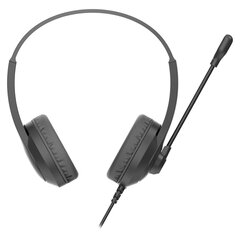 Наушники с микрофоном (гарнитура) A4TECH Fstyler FH100i, проводные, 1,8 м, USB, черные, 1774499