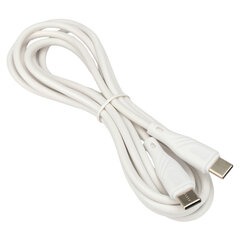 Кабель USB 2.0 Type-C-Type-C, 2 м, CABLEXPERT, 3 А, 60 Вт, PD/<wbr/>QC3.0, медь, белый, CCB-USB2-CMCMO1-2MW