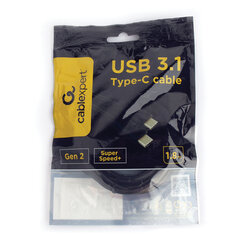 Кабель USB 3.1 Type-C-Type-C, 1,8 м, CABLEXPERT, 5 А, 100 Вт, PD/<wbr/>QC3.0, медь, черный, CCP-USB3.1-CMCM2-1.8M