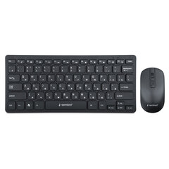 Набор беспроводной GEMBIRD KBS-9100, клавиатура 78 клавиш, мышь 4 кнопки, 1600 DPI, 2.4 ГГц, черный