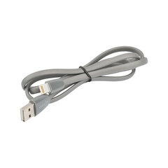 Кабель силиконовый USB – Lightning 8 pin, 1 м, VIXION PRO VX-12i, для зарядки и передачи данных, серый, 02991