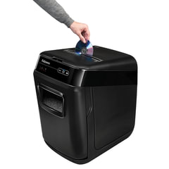 Уничтожитель (шредер) FELLOWES AUTOMAX 200C, 4 уровень секретности, фрагменты 4&times;38 мм, 200 листов, корзина 32 литра, FS-465