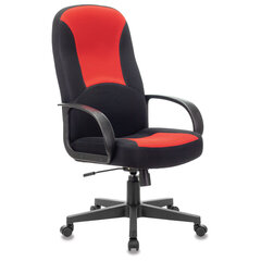 Кресло офисное BRABIX &laquo;City EX-512&raquo;, ткань черная/<wbr/>красная, TW, 531408
