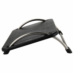 Подставка для ног BRAUBERG офисная, 43,5&times;33 см, регулируемый угол наклона, черная, 531488